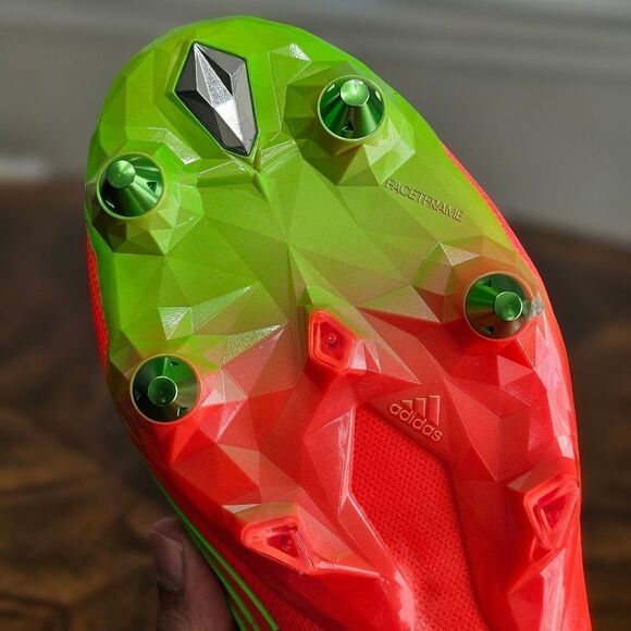 Adidas Predator Edge+ Plus SG Soccer Cleats Data Pack GW1038 Solar Red W 6.5 New - Picture 10 of 14